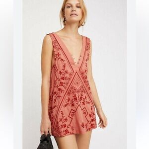 FREE PEOPLE sweetest shifty tunic dress - Canyon Rose